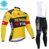 Completo Maglia ML + Pantaloncino con bretelle ML 2020 Team Jumbo-Visma Winter Invernale N001 Completo Maglia ML + Pantaloncino con bretelle ML 2020 Team Jumbo-Visma Winter Invernale N001